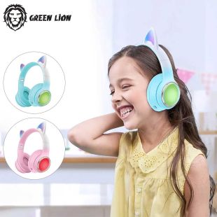 Green LionKids Wireless Headphones