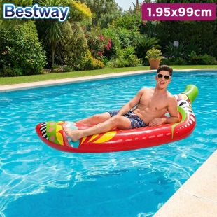 Fiesta Pepper Inflatable Lounge 1.95 × 99cm by Bestway