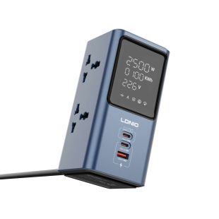 مشترك كهرباء 45 واط مع 4 مقابس عالمية و3 منافذ USB من LDNIO