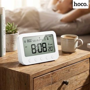 ساعة منبه ديجتال HX44 مع مقياس حرارة داخلي من Hoco