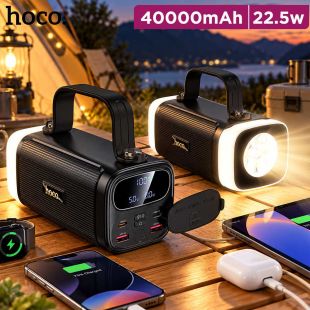 Power Bank 40000mAh 22.5W with PD20W Aand Dual LED Lights by Hoco