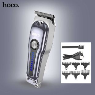 Hoco Rechargeable Hair Clipper with 6 Guide Combs