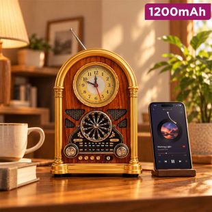 Portable Retro 3-Band Radio with Bluetooth