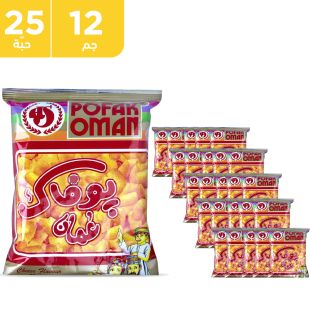 أكياس بوفاك عمان بالجبنة 25 × 12 جرام