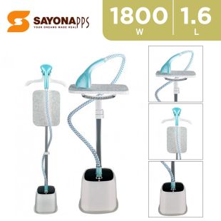 Sayona 2 in 1 Garment Steamer 1800W 1.6L with Ironing Board