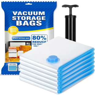 5 Pcs Vacuum Storage Bags with Pump