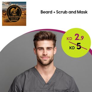 Haircut + Beard Trim + Waxing at Sahara Salon