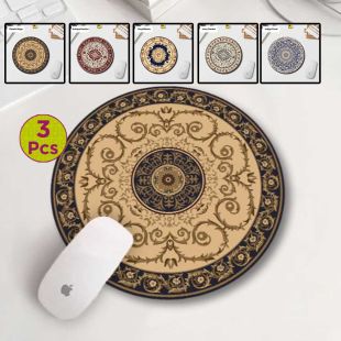 Persian Design Round Mouse Pad – 3 Pieces