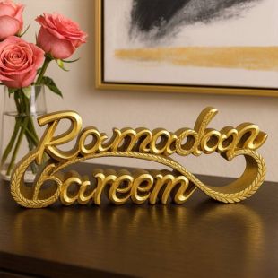 Resin Ramadan Kareem Desktop Decor