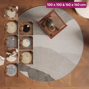 Modern Velvet Round Carpet