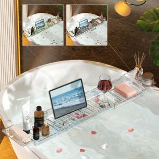 Extendable Bathtub Shelf