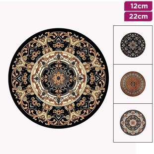 2Pcs Bohemian Luxury Insulated Round Placemat and Coaster