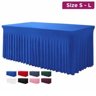 Elastic Rectangular Table Cover Banquet Style