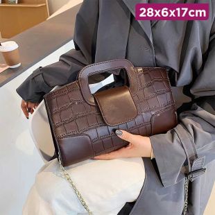 Crocodile Pattern Clutch Bag for Women