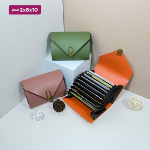 محفظة بطاقات أنيقة بسعة كبيرة للسيدات