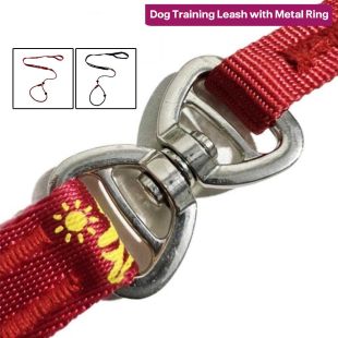 مقود تدريب بحلقة معدنية للكلاب