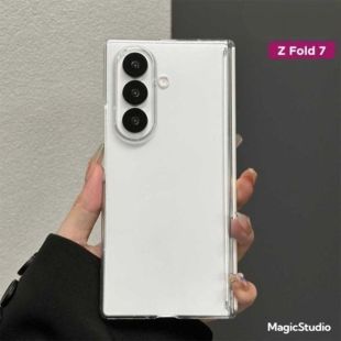 غطاء حماية ظهر شفاف لهاتف سامسونج جالاكسي Z Fold 7