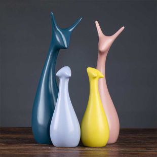 مجسمات ديكور سيراميك بتصاميم متنوعة