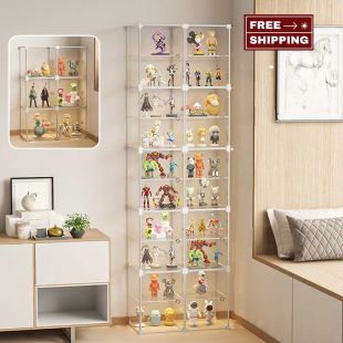 2-Column Figure Display Storage Cabinet