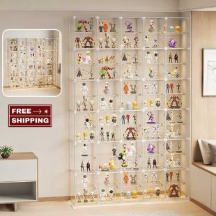 5-Column Figure Display Storage Cabinet