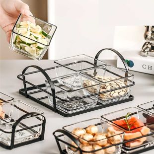 Luxury Multi-Compartment Dried Fruit and Snack Plate Size XL