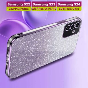 غطاء حماية لامع أنيق لهواتف سامسونج