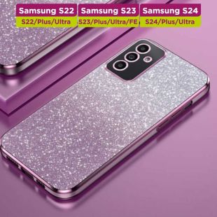 غطاء حماية لامع أنيق لهواتف سامسونج