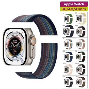 Nylon Braided Velcro Strap For Apple Watch 38/40/41mm