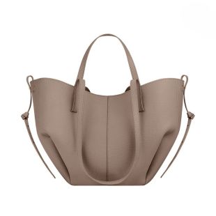 Large Capacity Leather Shoulder Bag 42 × 25 × 8.5 cm