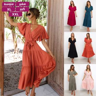 فستان  بتصميم بوهيمي أنيق للسيدات