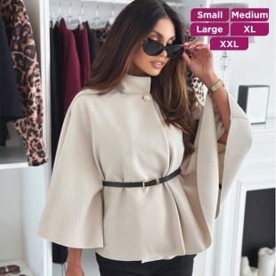 Winter Wool Shawl Cape for Women