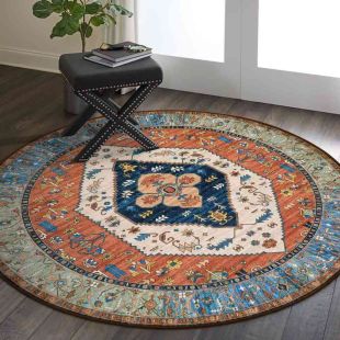 Cashmere Ethnic Round Carpet
