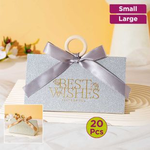 Best Wishes Printed Wedding Candy Box 20 Pcs