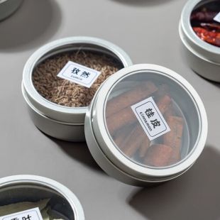 علب بهارات مغناطيسية دائرية 9 سم