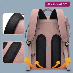 Mother Backpack with Foldable Bed for Infants 31×20×41 cm