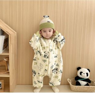 بدلة نوم مبطنة بتصميم Panda للأطفال