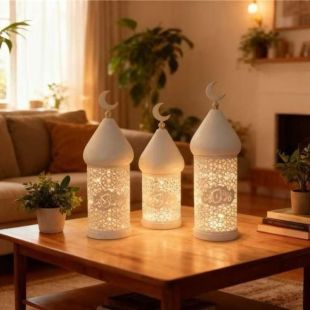 فانوس رمضان LED بتصميم مغربي 1 حبة