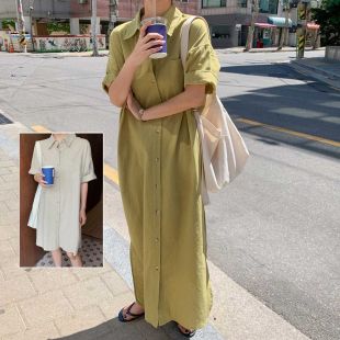 Minimalist Monochrome Long Dress for Women