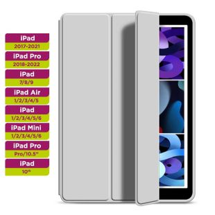 غطاء قاعدة TPU مغناطيسي لآيباد - رمادي فضائي