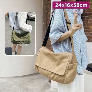 Vintage Canvas Cross Bag for Women 24×16×38 cm