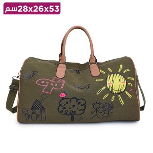 حقيبة سفر ولياقة بدنية مع جيوب فصل الرطب والجاف 53 × 26 × 28 سم