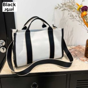 حقيبة يد أنيقة ومتعددة الاستخدامات للسيدات - أسود