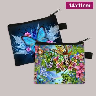 Butterfly Wallet for Girls 14 x 11 cm