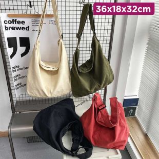 Women’s Canvas Messenger Tote Bag