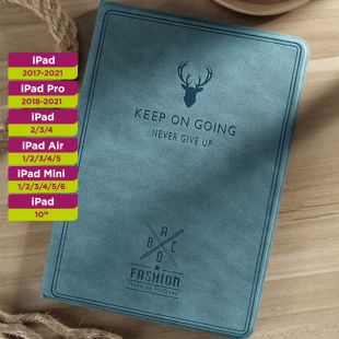 غطاء حماية جلد مقاوم للماء لآيباد - أزرق