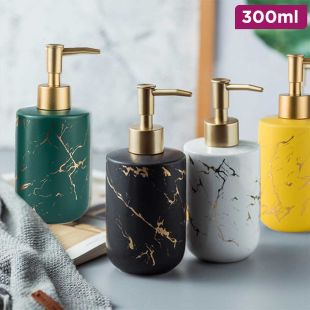 300ml Elegant Ceramic Dispenser for Soap or Shampoo