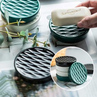 Elegant Round Ceramic Soap Dish