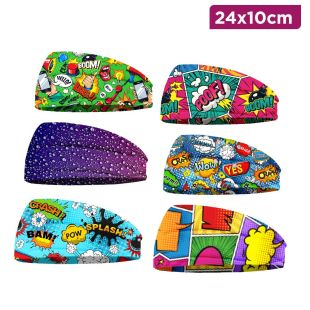 Modern Printed Sports Headband 24x10 cm