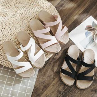 Elegant Z-shaped Women's Summer Slippers - 36 to 41