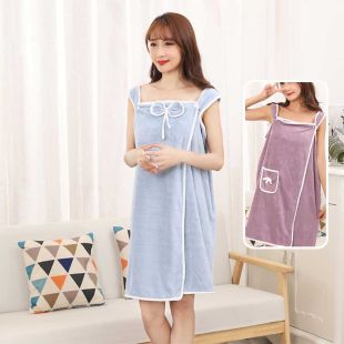 روب منشفة مخملية للسيدات